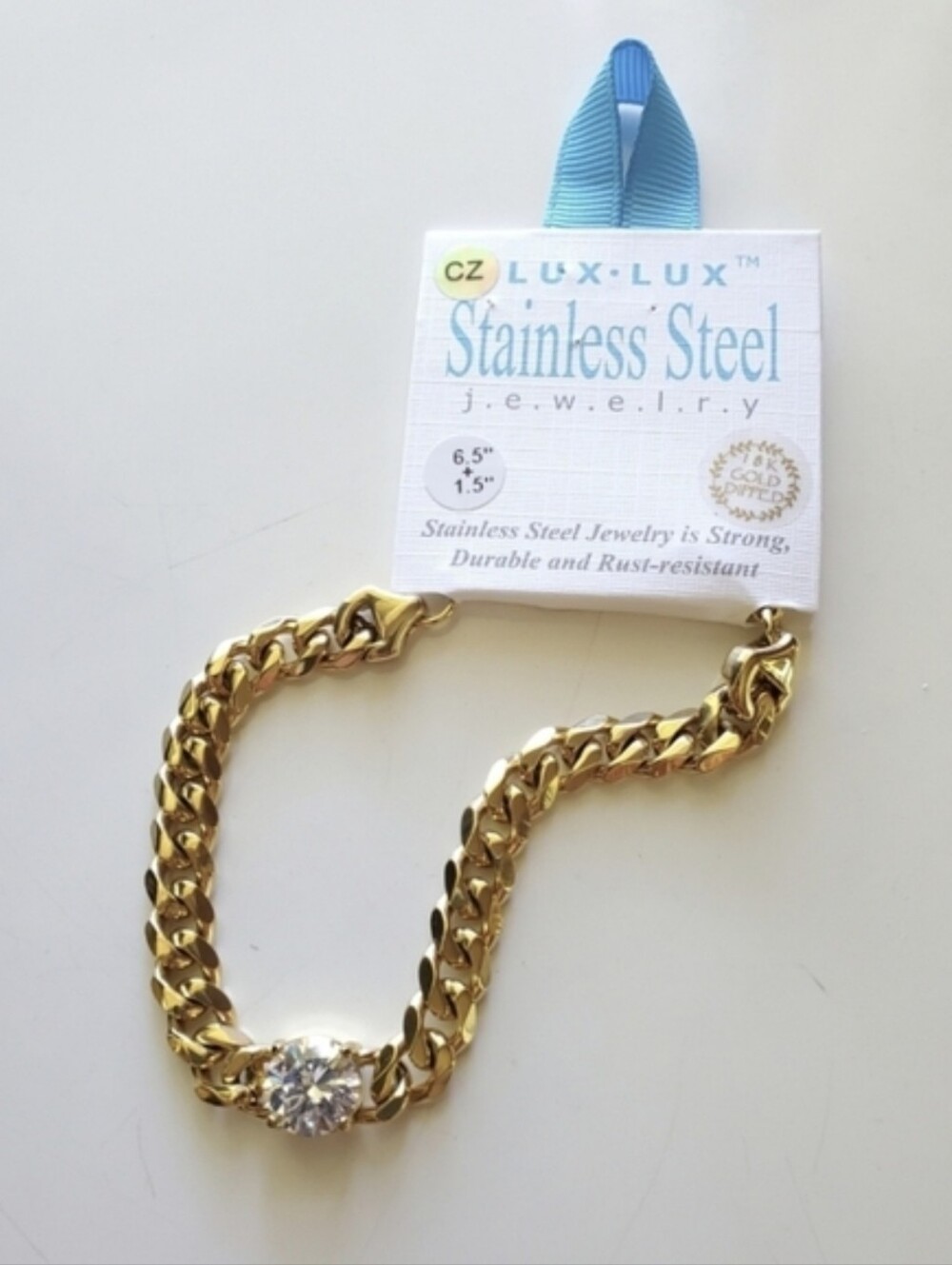 Miami Cuban Link Bracelet with Round CZ Pendant
